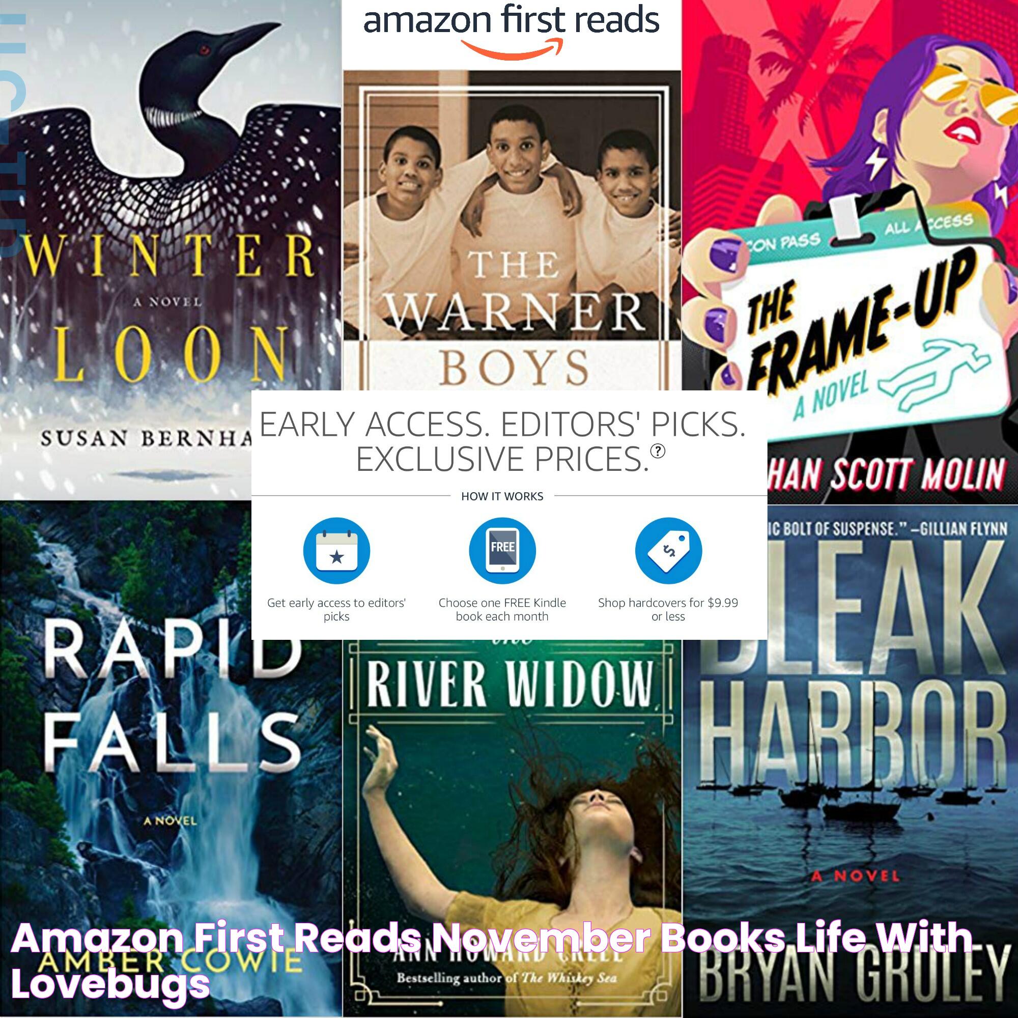 Amazon First Reads November Books Life With Lovebugs