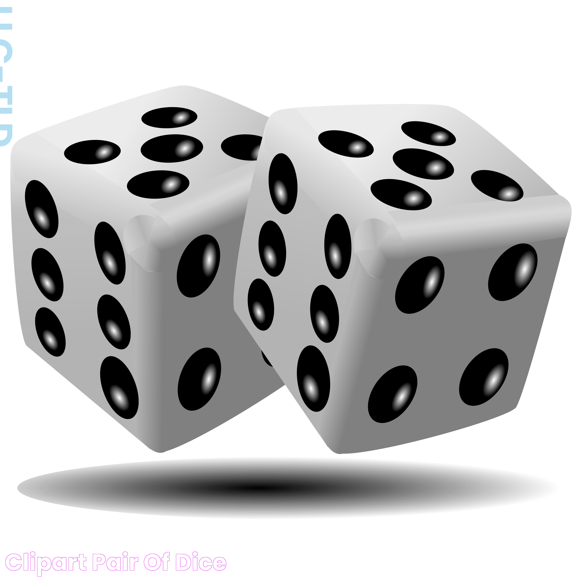 Clipart Pair of dice