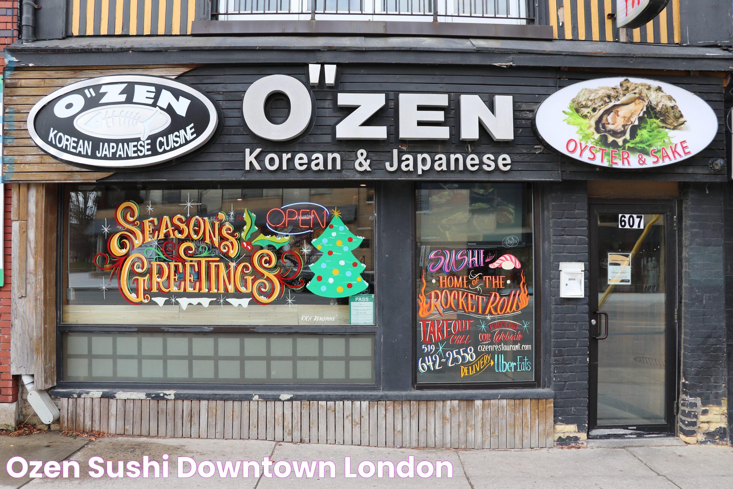 Indulge In The World Of Ozen Sushi: A Culinary Delight