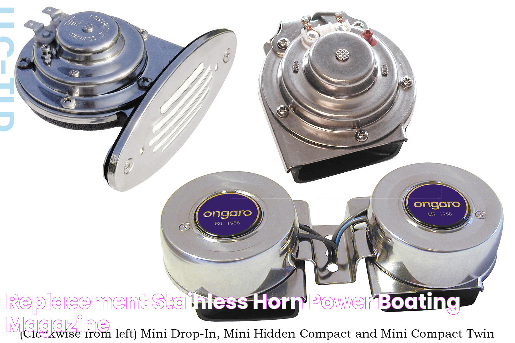 Replacement Stainless Horn Power Boating Magazine