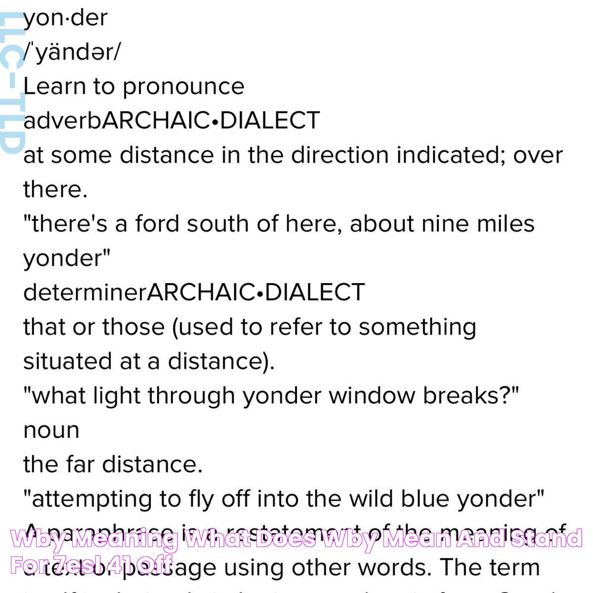 WBY Meaning What Does WBY Mean And Stand For? • 7ESL, 41 OFF