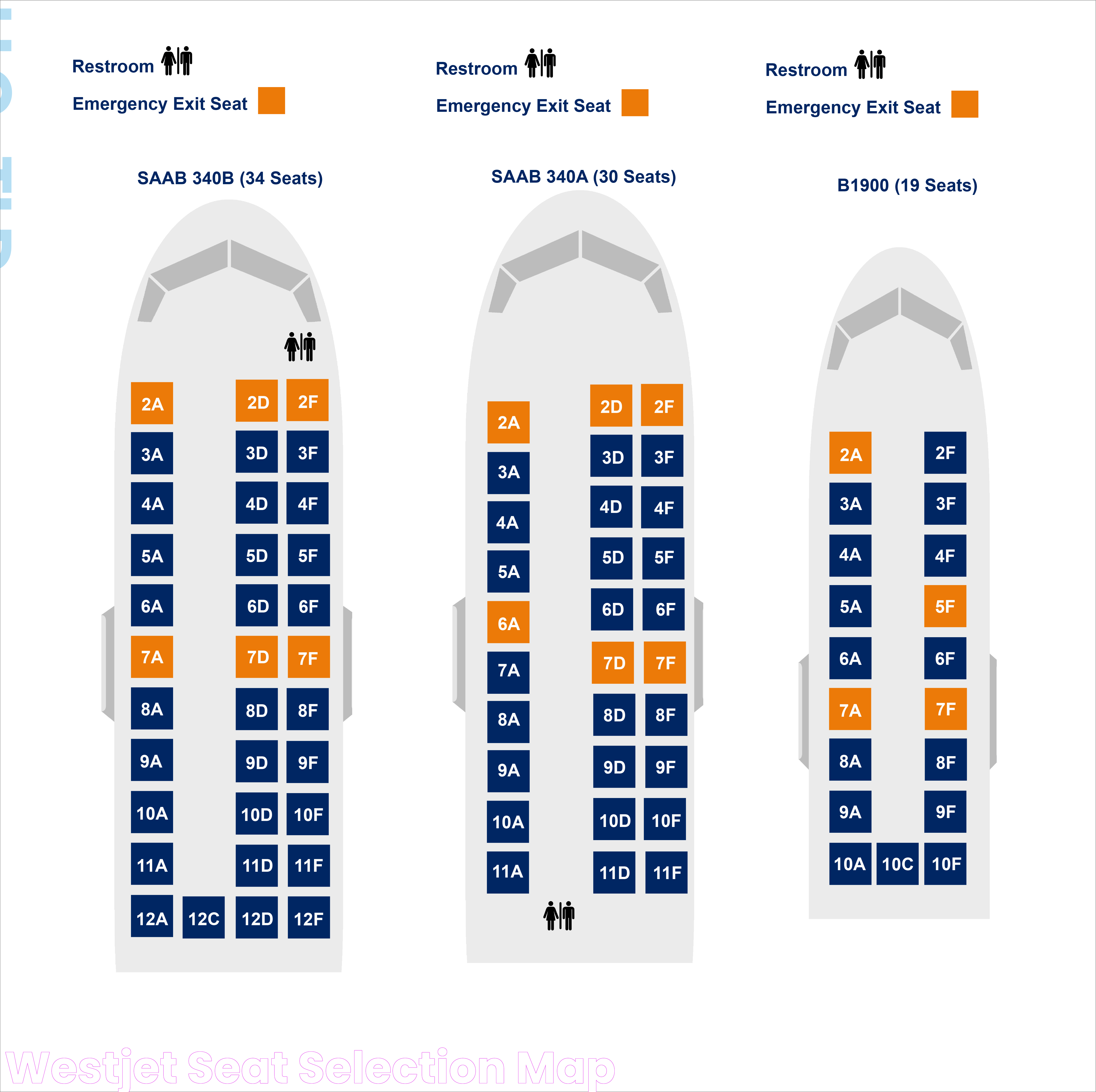 Westjet Seat Selection Map