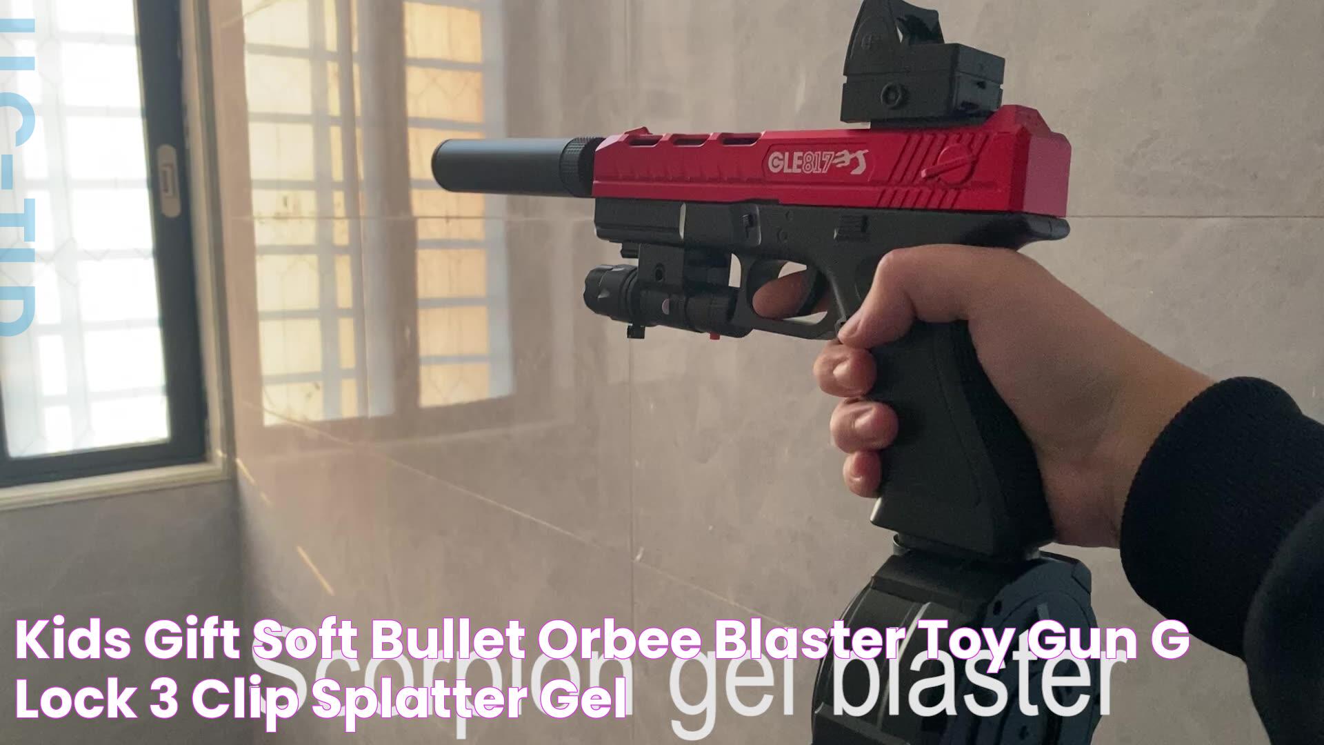 Kids Gift Soft Bullet Orbee Blaster Toy Gun G Lock 3 Clip Splatter Gel