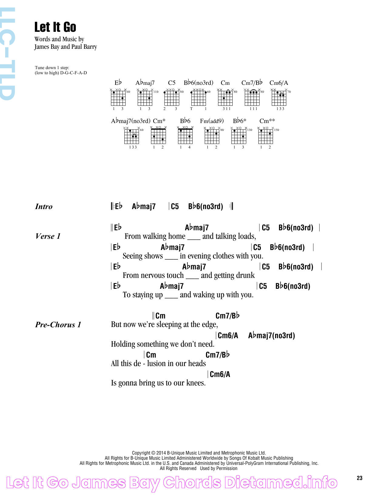 Let It Go James Bay Chords dietamed.info