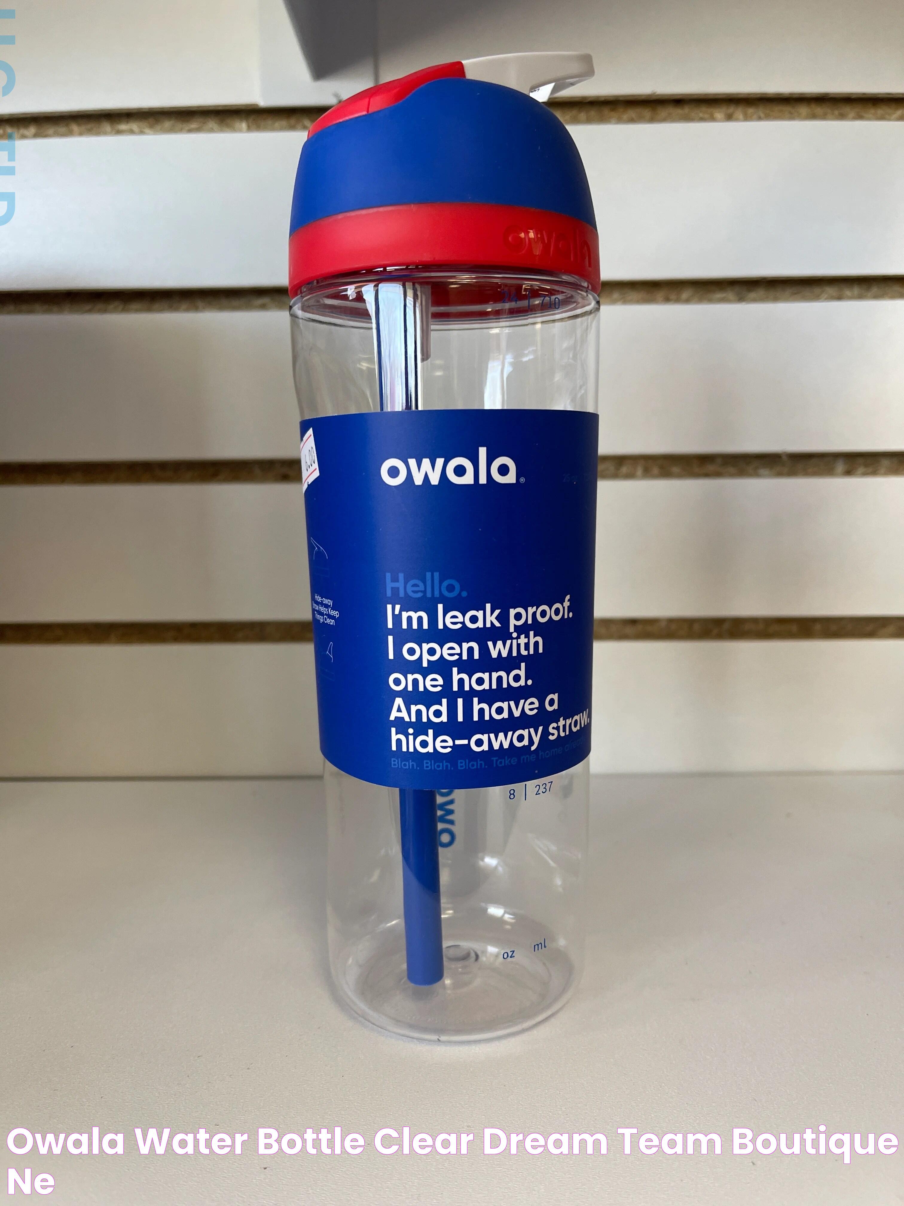 Owala water bottle clear Dream Team Boutique NE