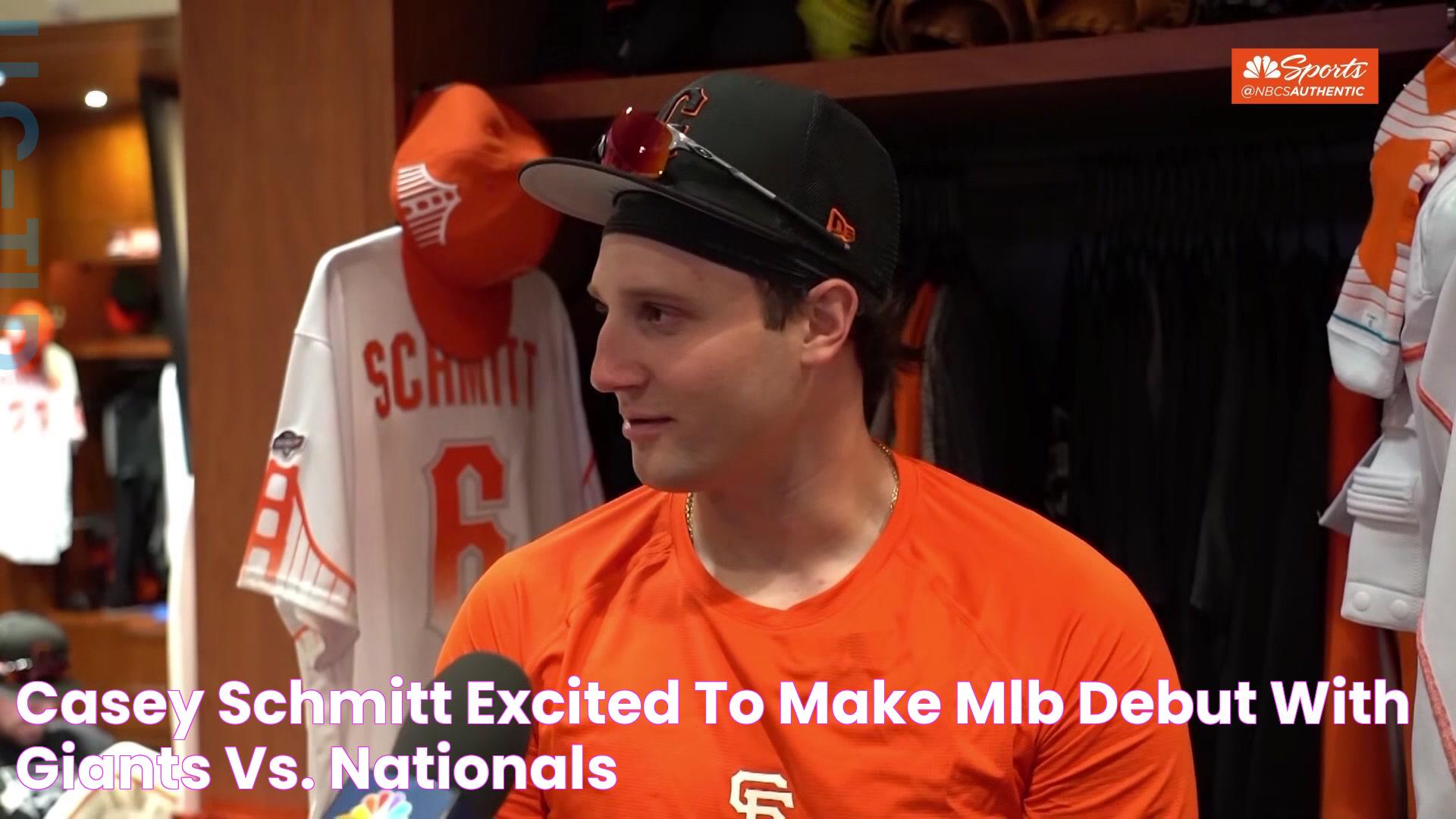 Casey Schmitt 'excited' to make MLB debut with Giants vs. Nationals