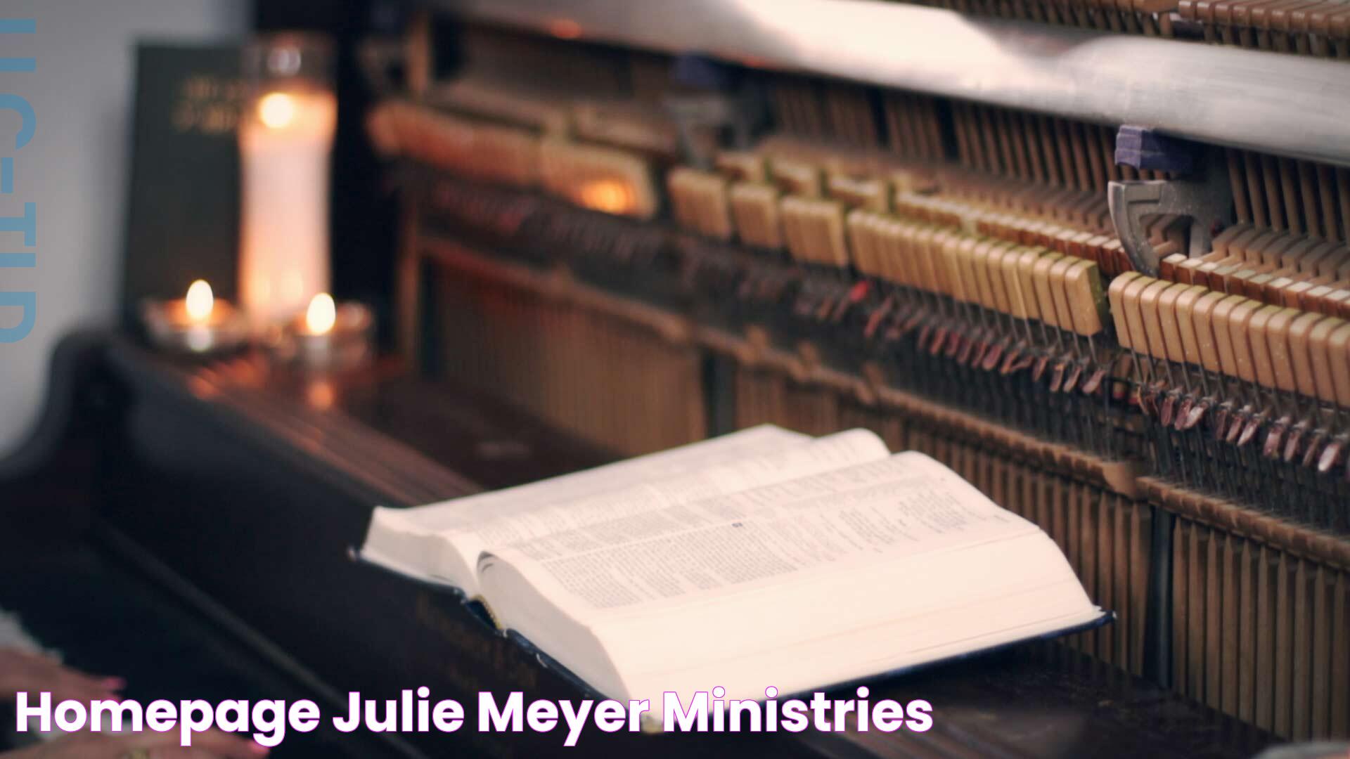 Homepage Julie Meyer Ministries