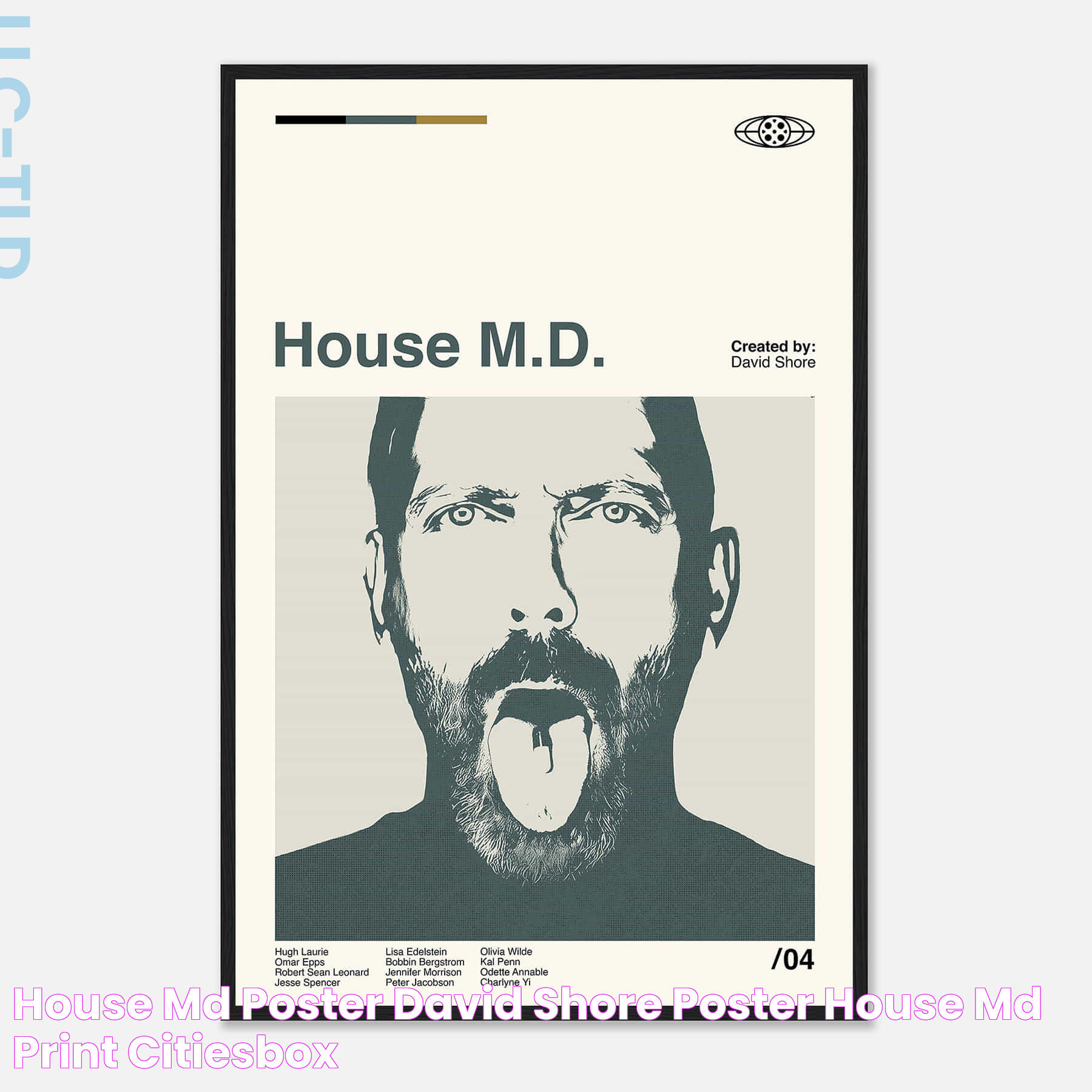 House MD Poster, David Shore Poster, House MD Print Citiesbox