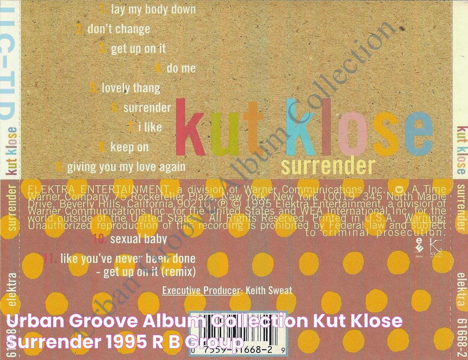 Urban Groove Album Collection Kut Klose Surrender (1995) R&B Group