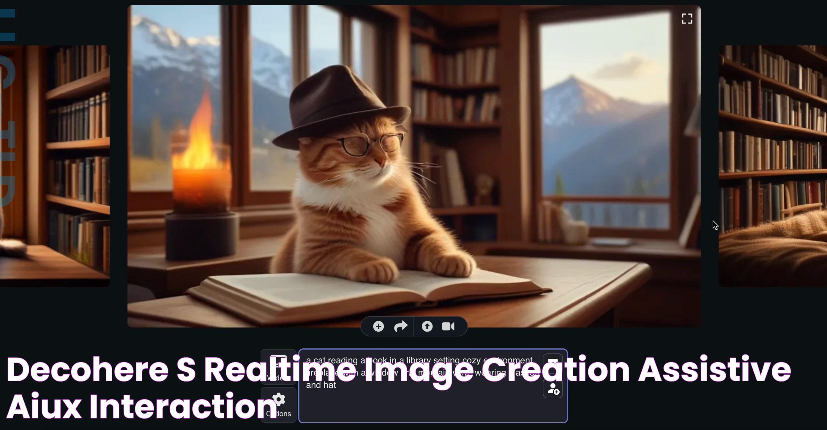 Decohere's realtime image creation Assistive AIUX Interaction