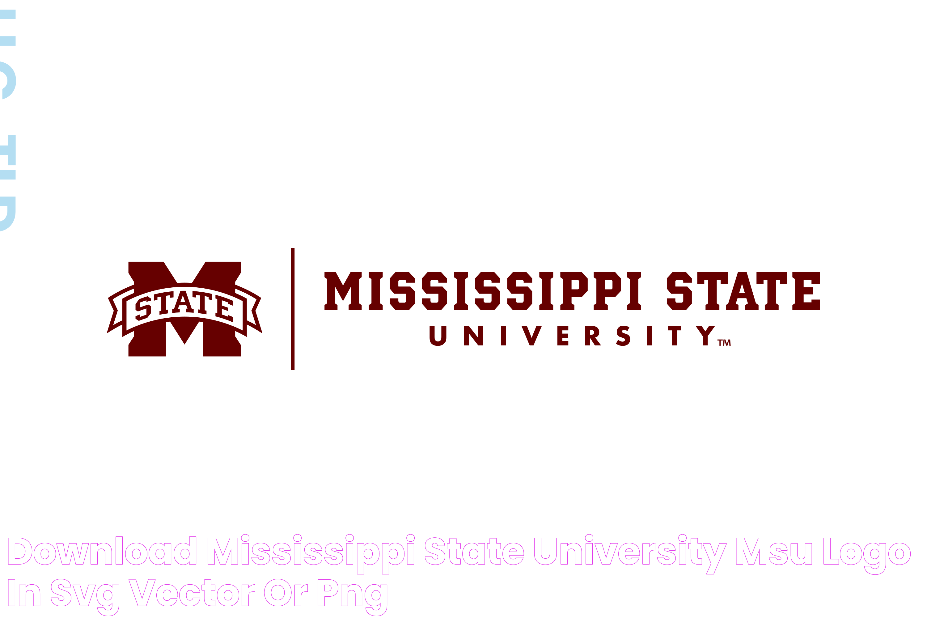 Download Mississippi State University (MSU) Logo in SVG Vector or PNG