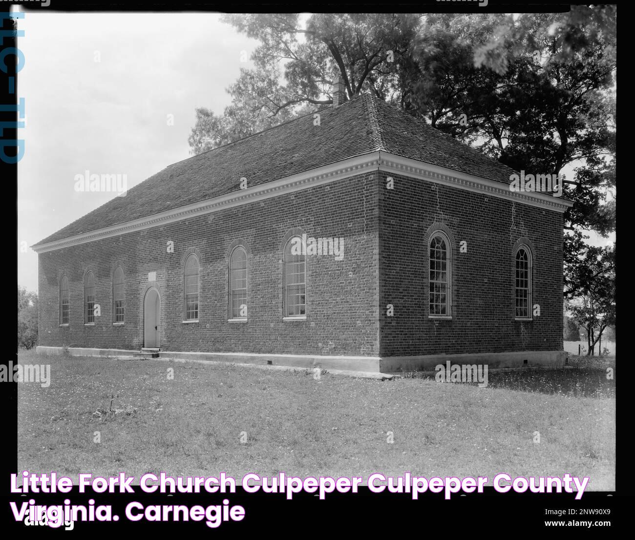 Little Fork Church, Culpeper, Culpeper County, Virginia. Carnegie