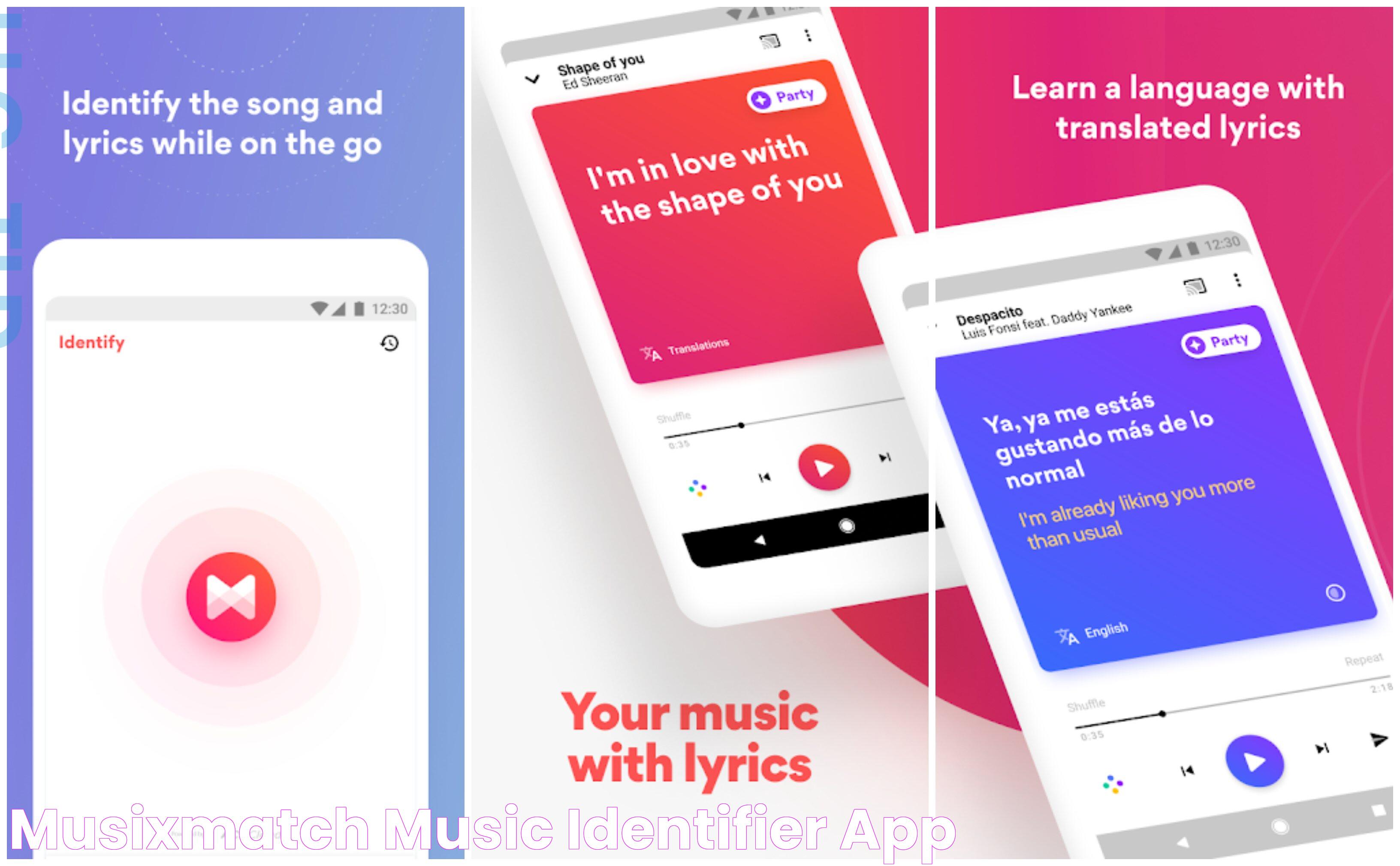 MusixMatch Music Identifier App