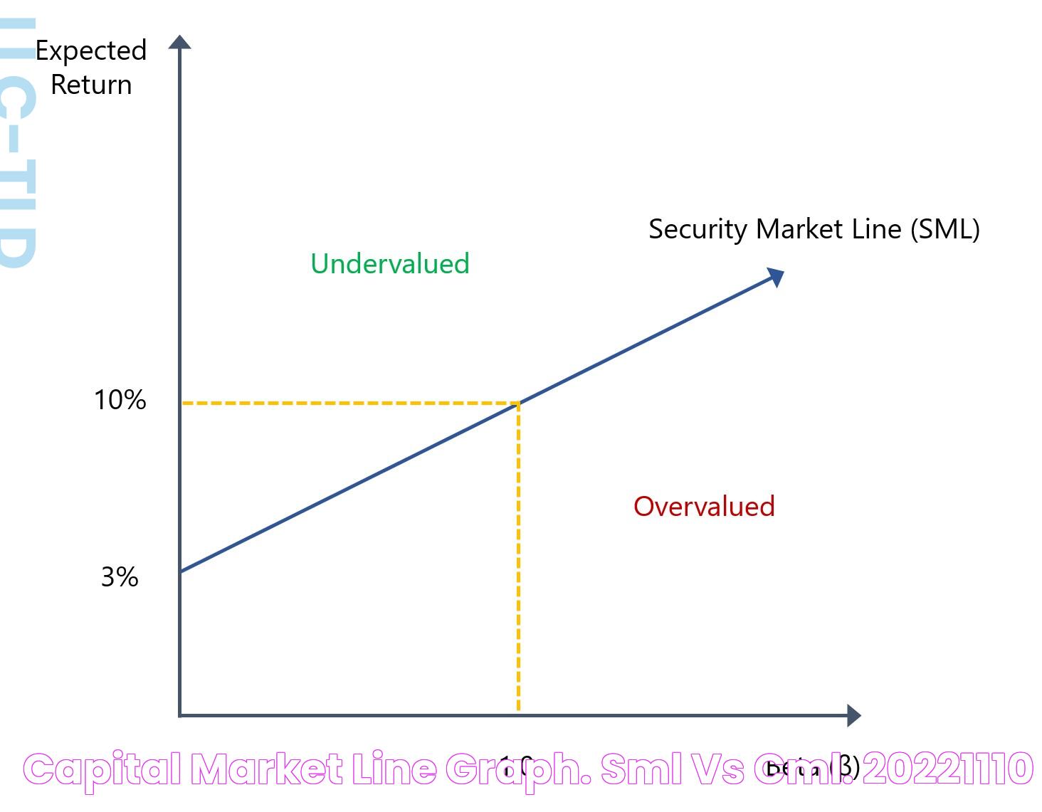 🐈 Capital market line graph. SML vs CML. 20221110