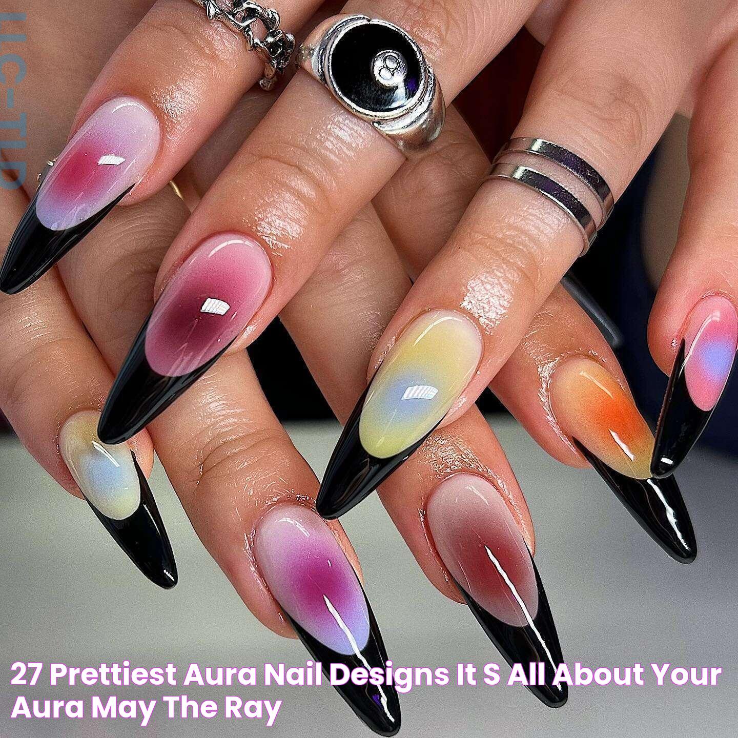 27 Prettiest Aura Nail Designs It's All About Your Aura! May the Ray