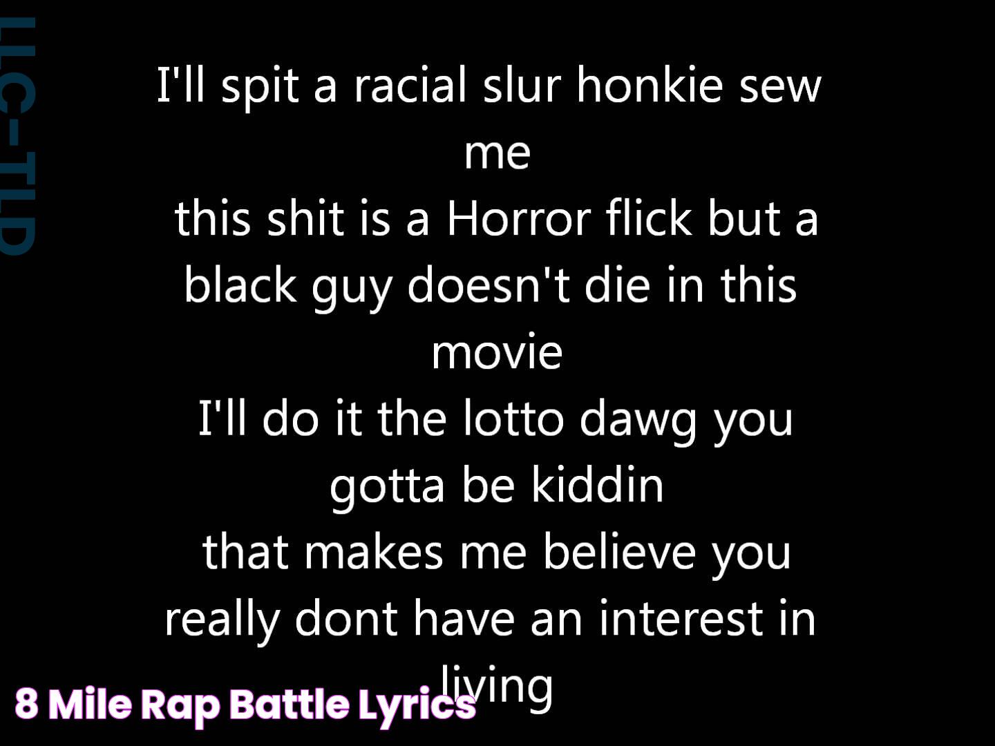 8 Mile Rap Battle Lyrics