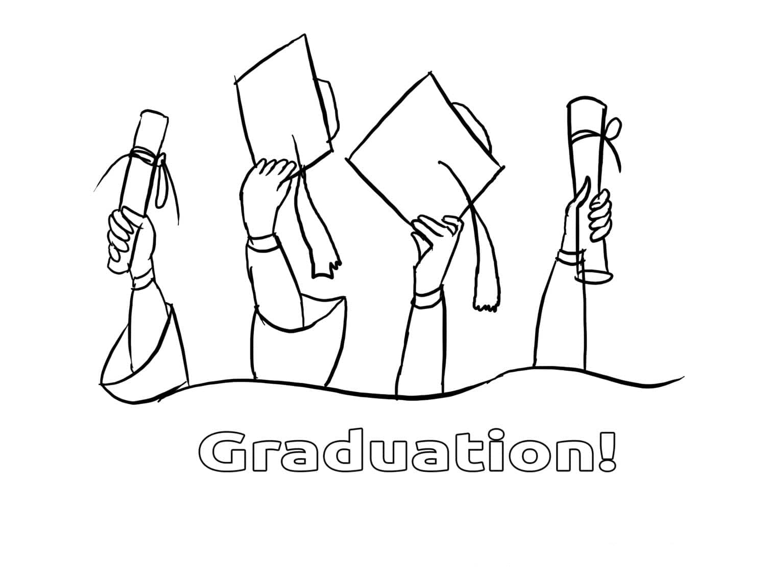 Graduating Image coloring page Download, Print or Color Online for Free