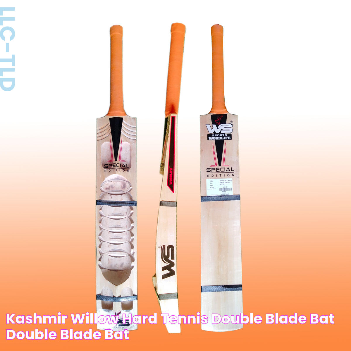 Kashmir willow Hard Tennis Double Blade bat Double Blade bat