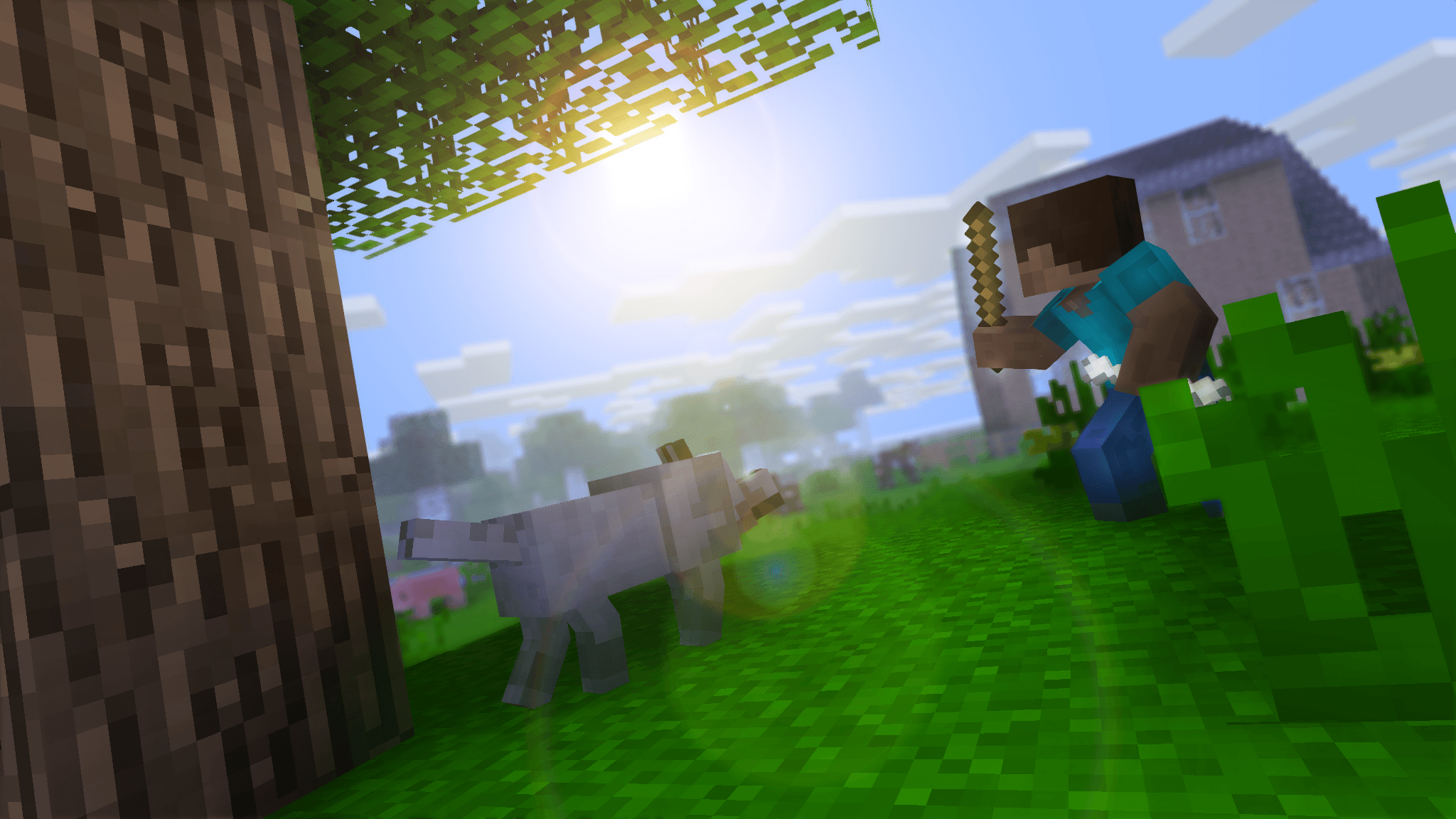 Minecraft Dog Wallpapers Top Free Minecraft Dog Backgrounds