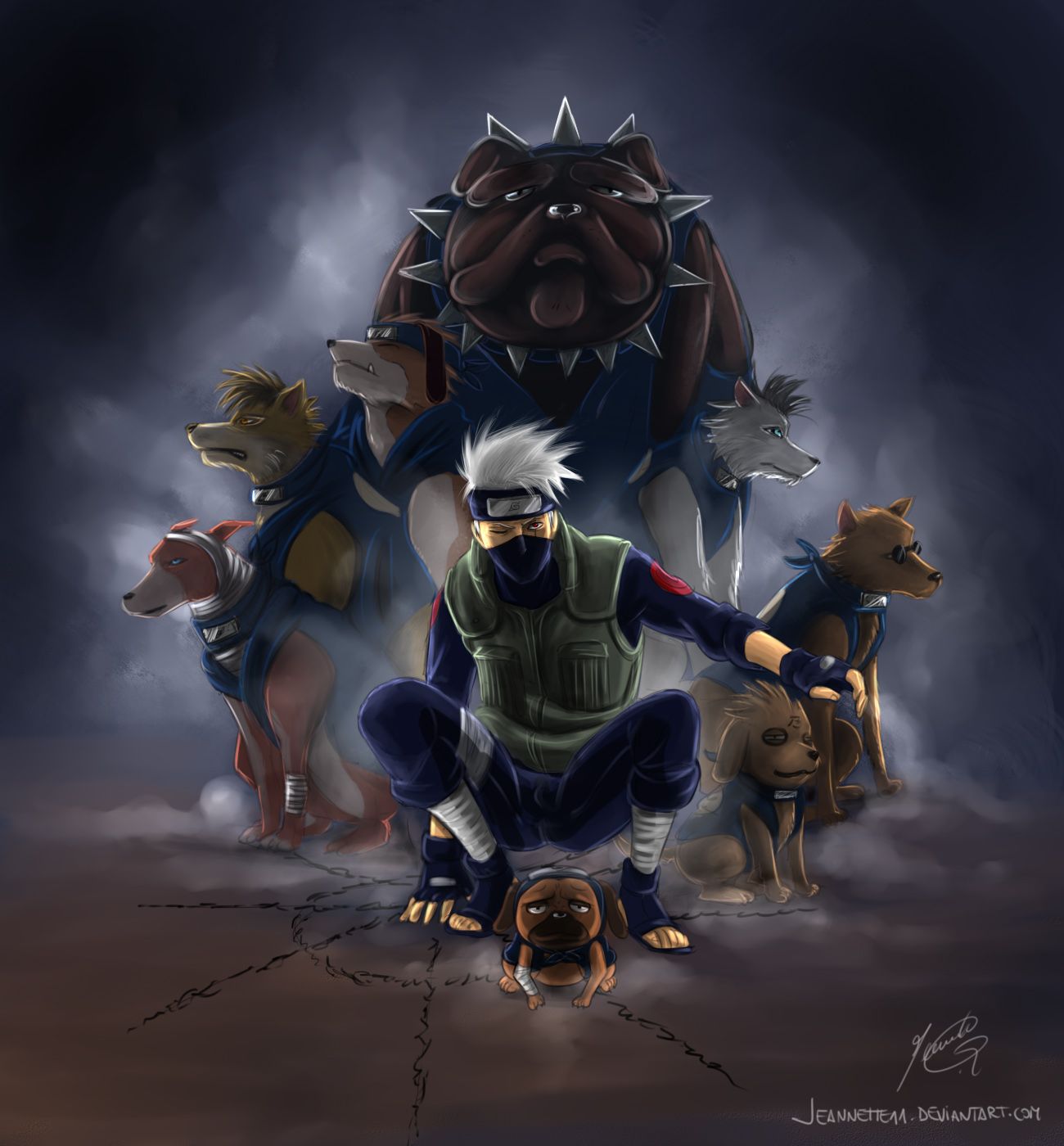 Naruto Characters With Dog borutojullll