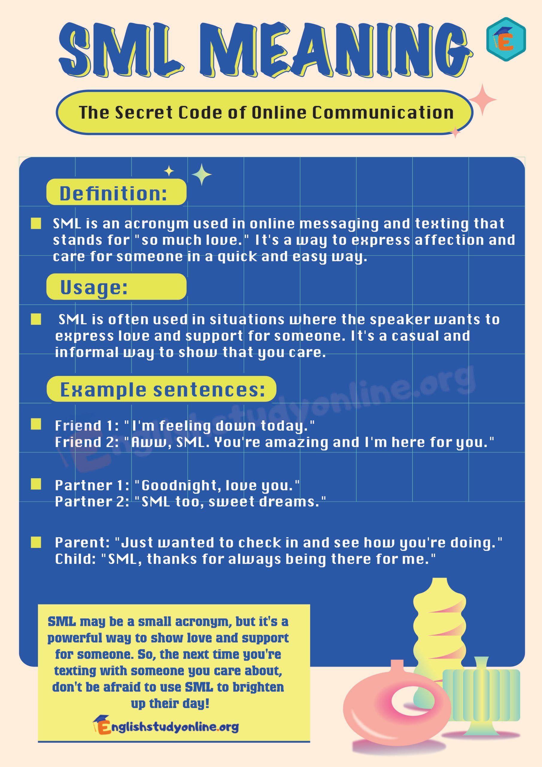 What Does SML Mean? A Detailed Guide To Its Various Contexts And Uses