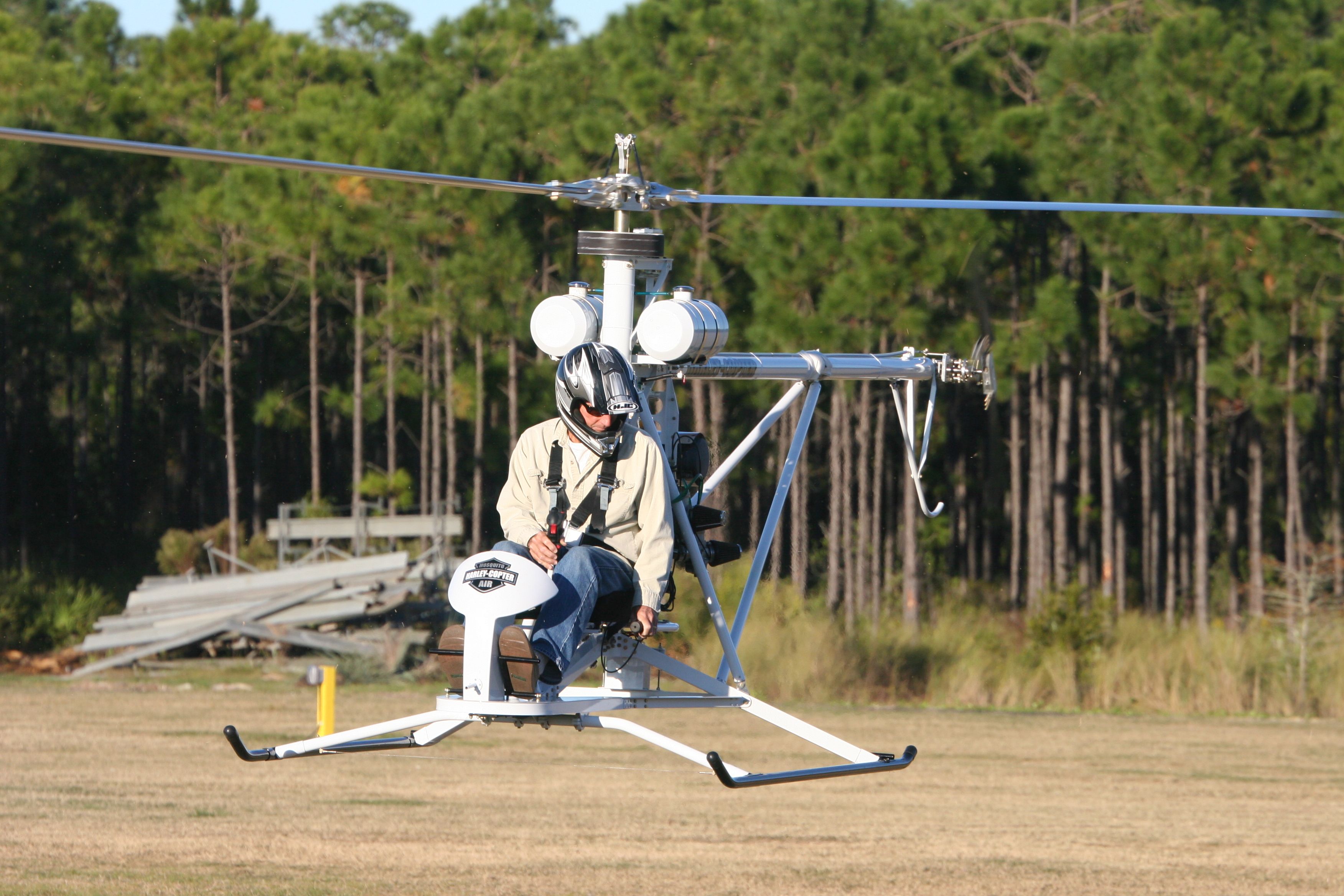 Mosquito Helicopter Landing On Water