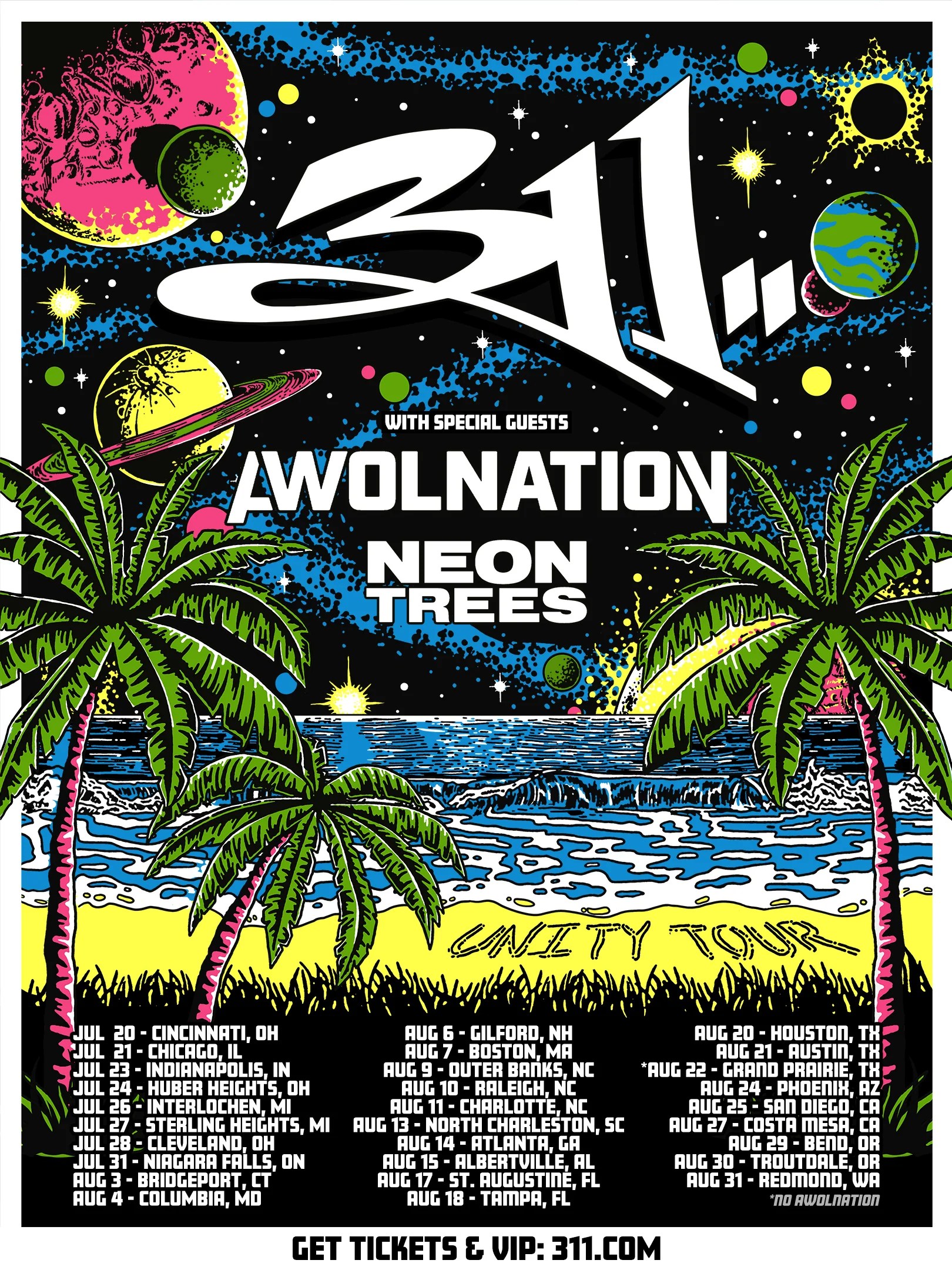 Everything You Need To Know About 311 On Tour