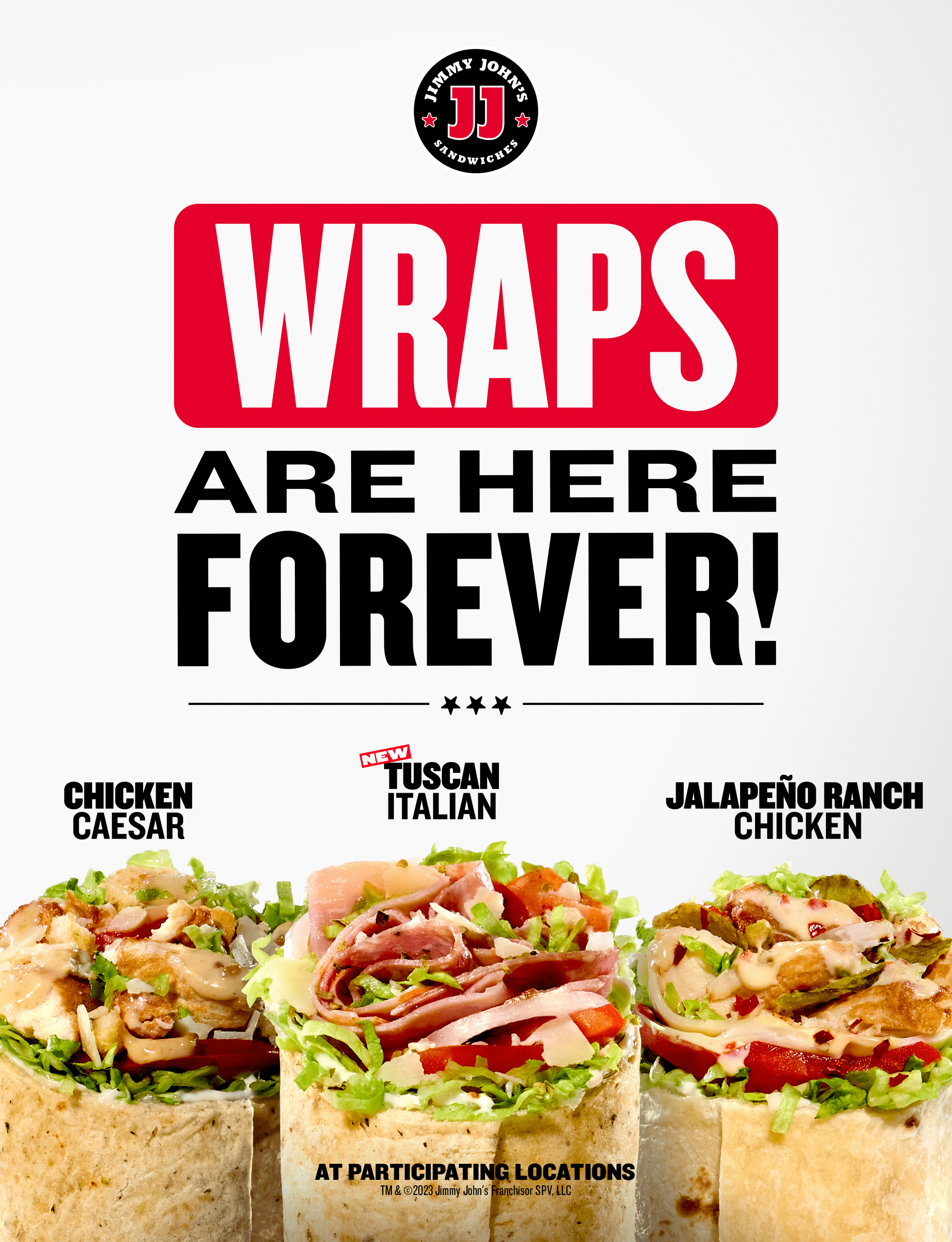 Jimmy John's Fans Rejoice Wraps are Here to Stay Along with New