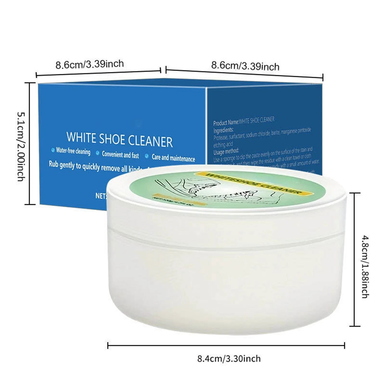 White Shoe Cleaner White Shoes Cleaning Ointment Efficient White Shoe