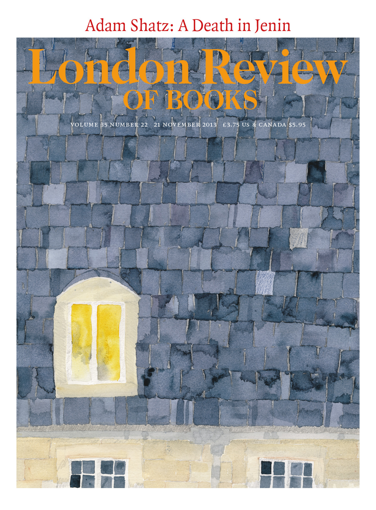 Cover art for the ‘London Review of Books’ Beth Holgate