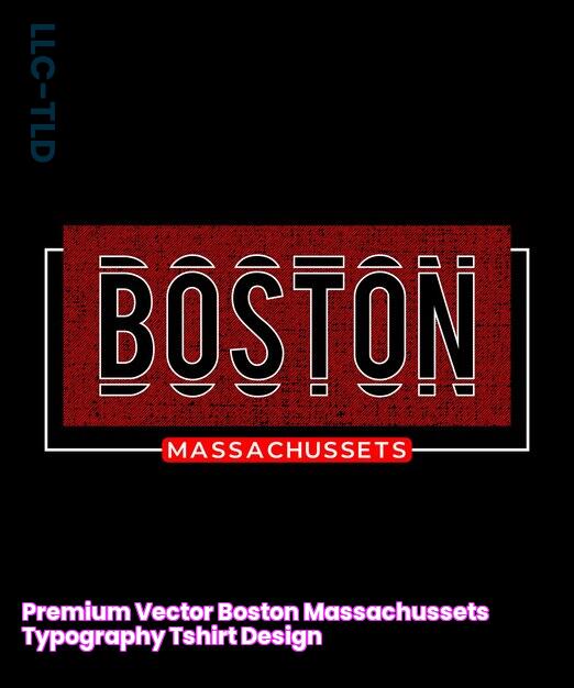 Premium Vector Boston massachussets typography tshirt design