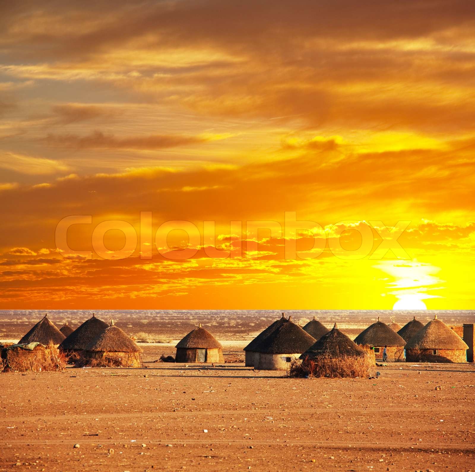 A Vibrant Life And Culture In An African Village