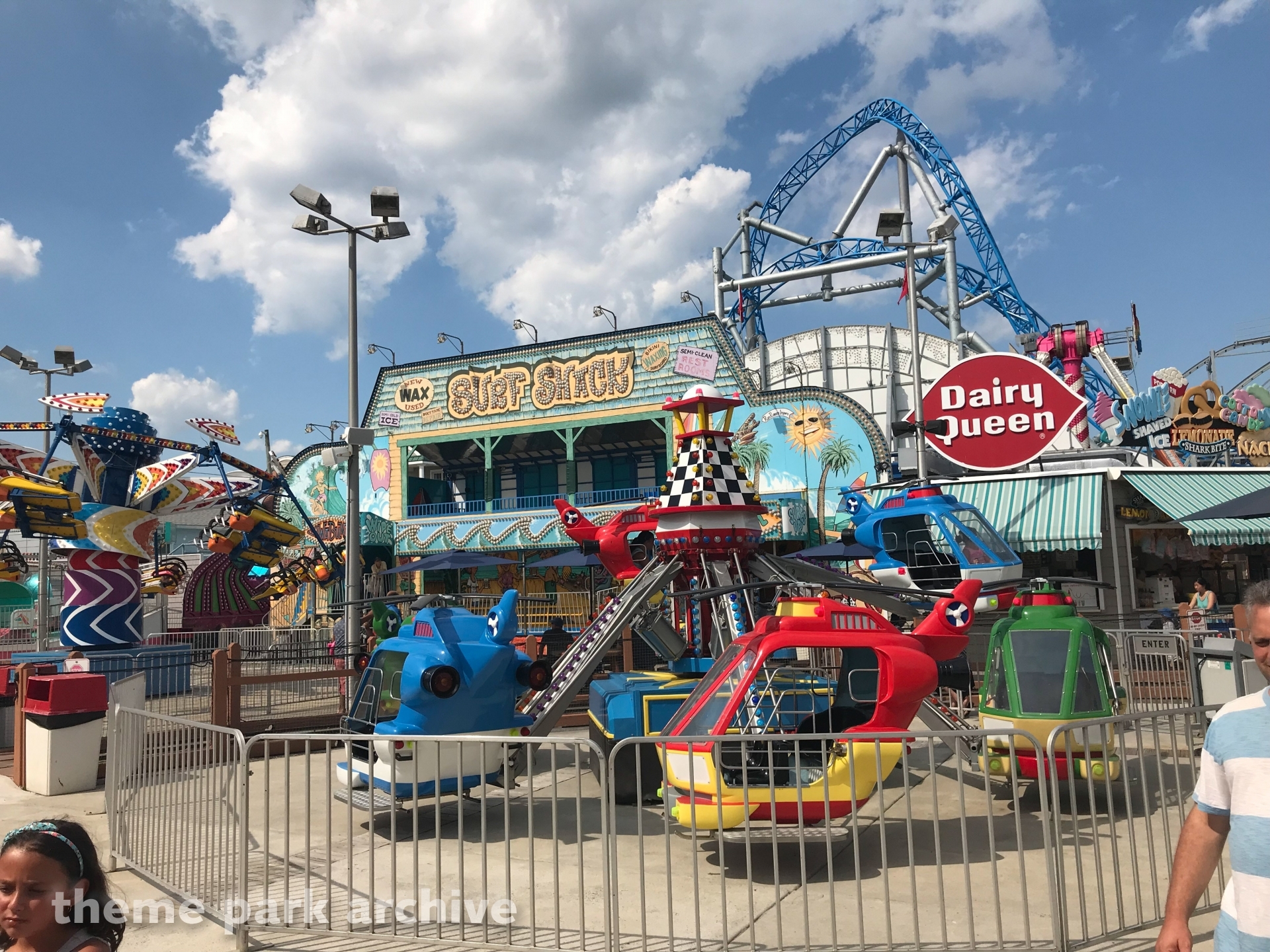 Helicopters at Playland's Castaway Cove Theme Park Archive