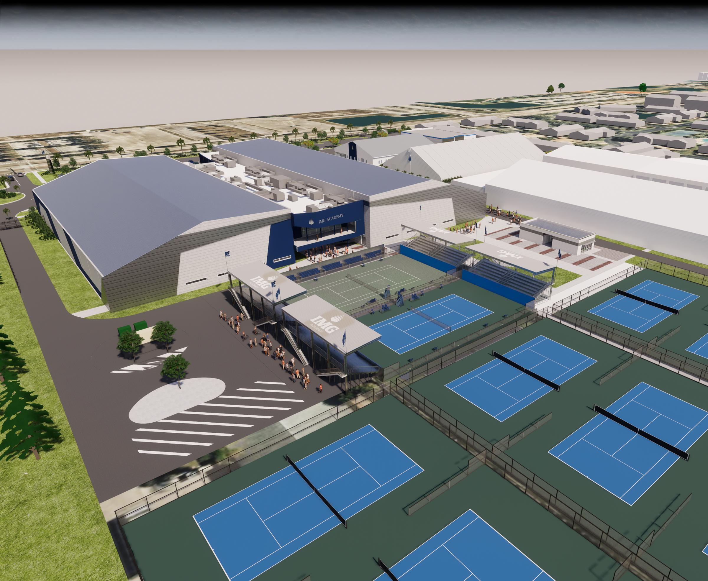 IMG Academy Basketball and Tennis Facility Tandem Construction