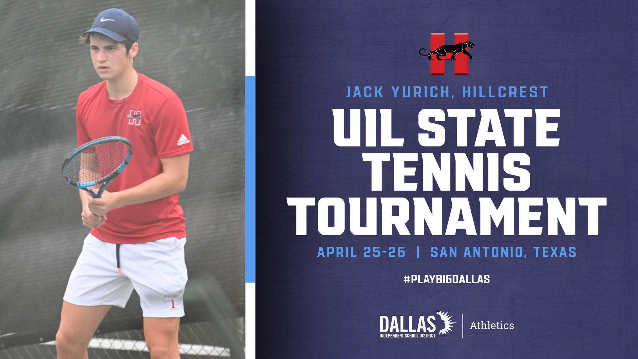 Dallas ISD Athletics on Twitter "GOOD LUCK JACK! Hillcrest Jack Yurich