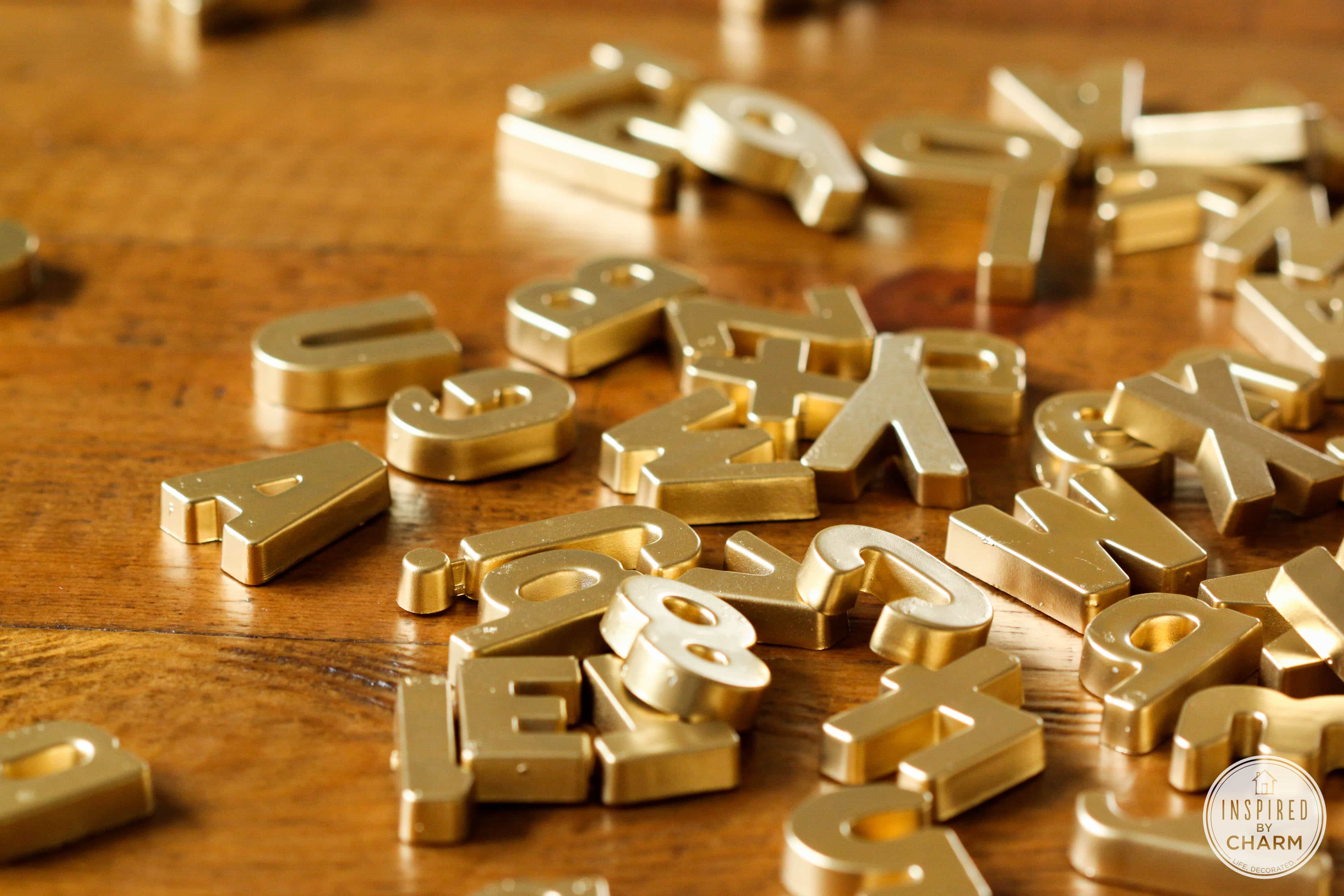 DIY Gold Letters