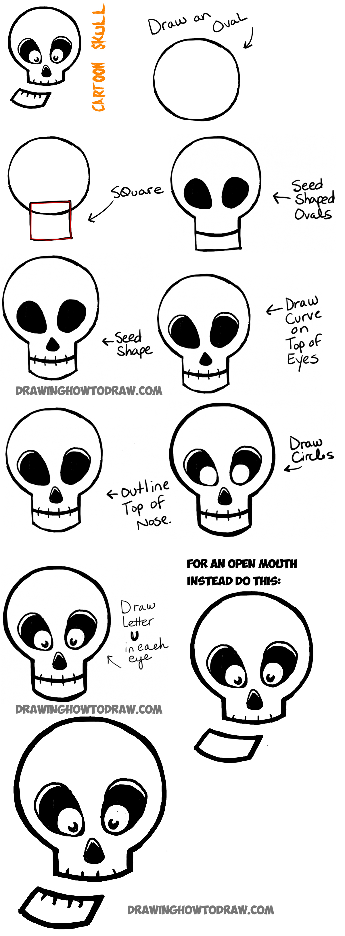 Simple Ideas For Easy Halloween Drawings For Beginners