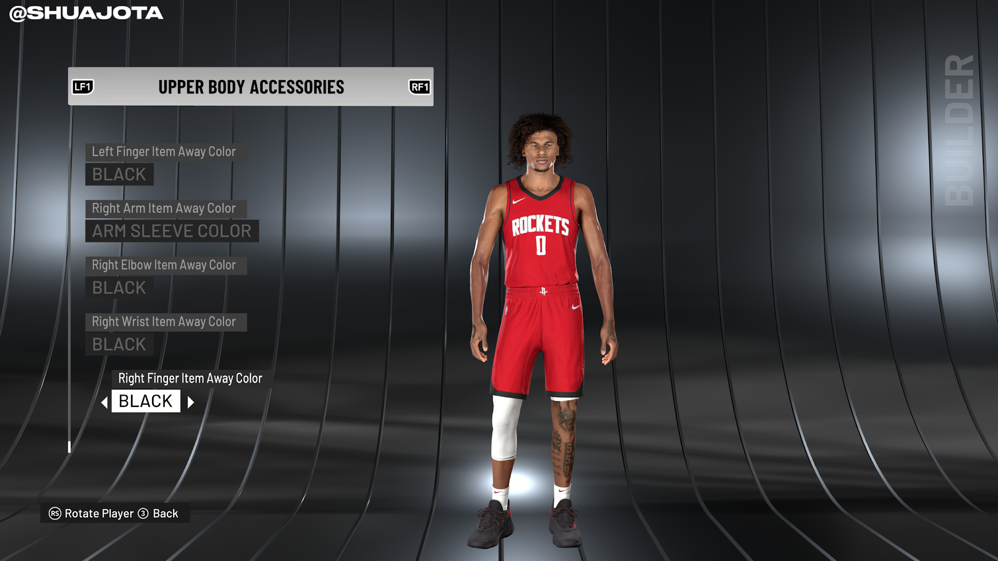 NBA 2K22 Jalen Green Cyberface with Tattoos (Chest and Legs) by