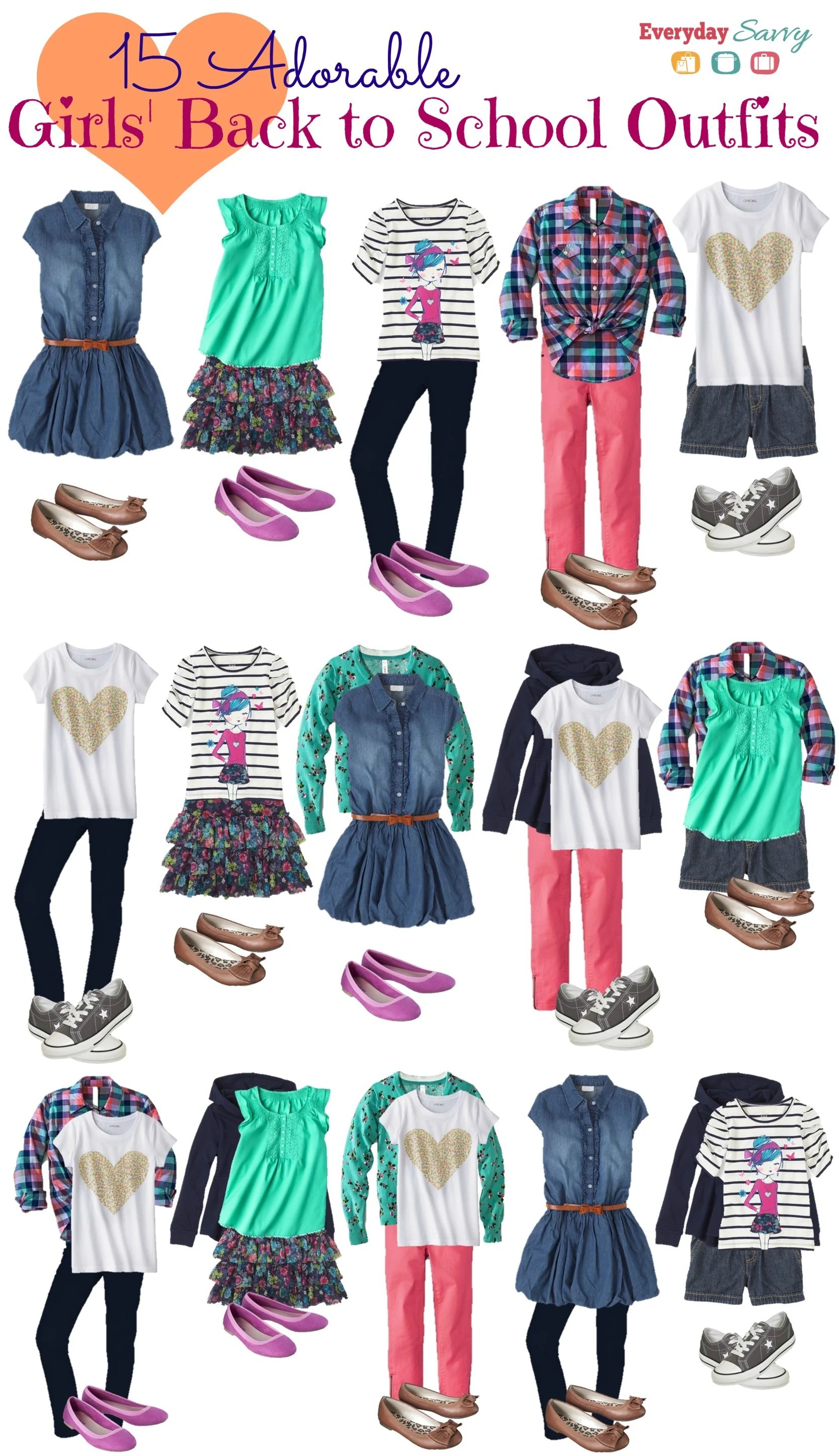 School Clothes for Girls Mix and Match