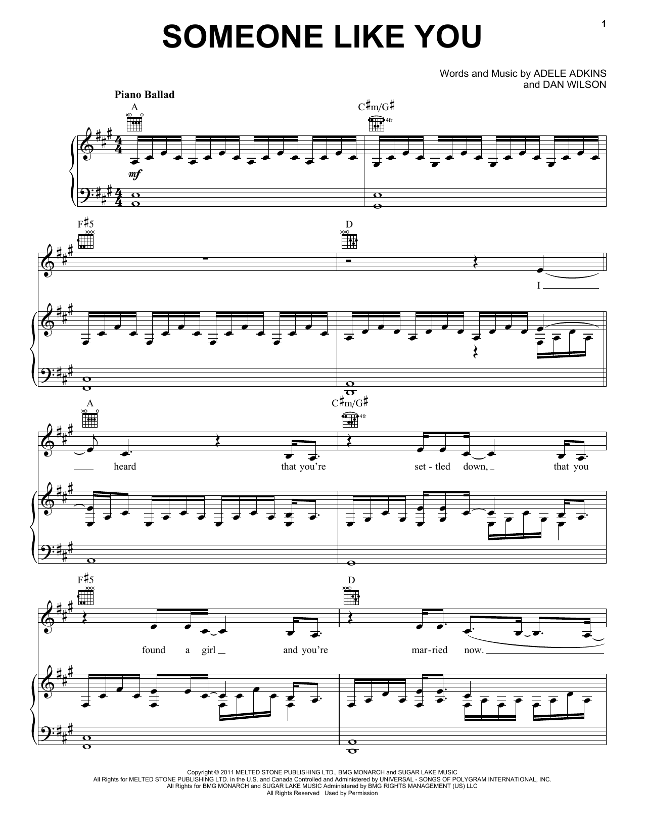 Someone Like You Chords Guitar Easy