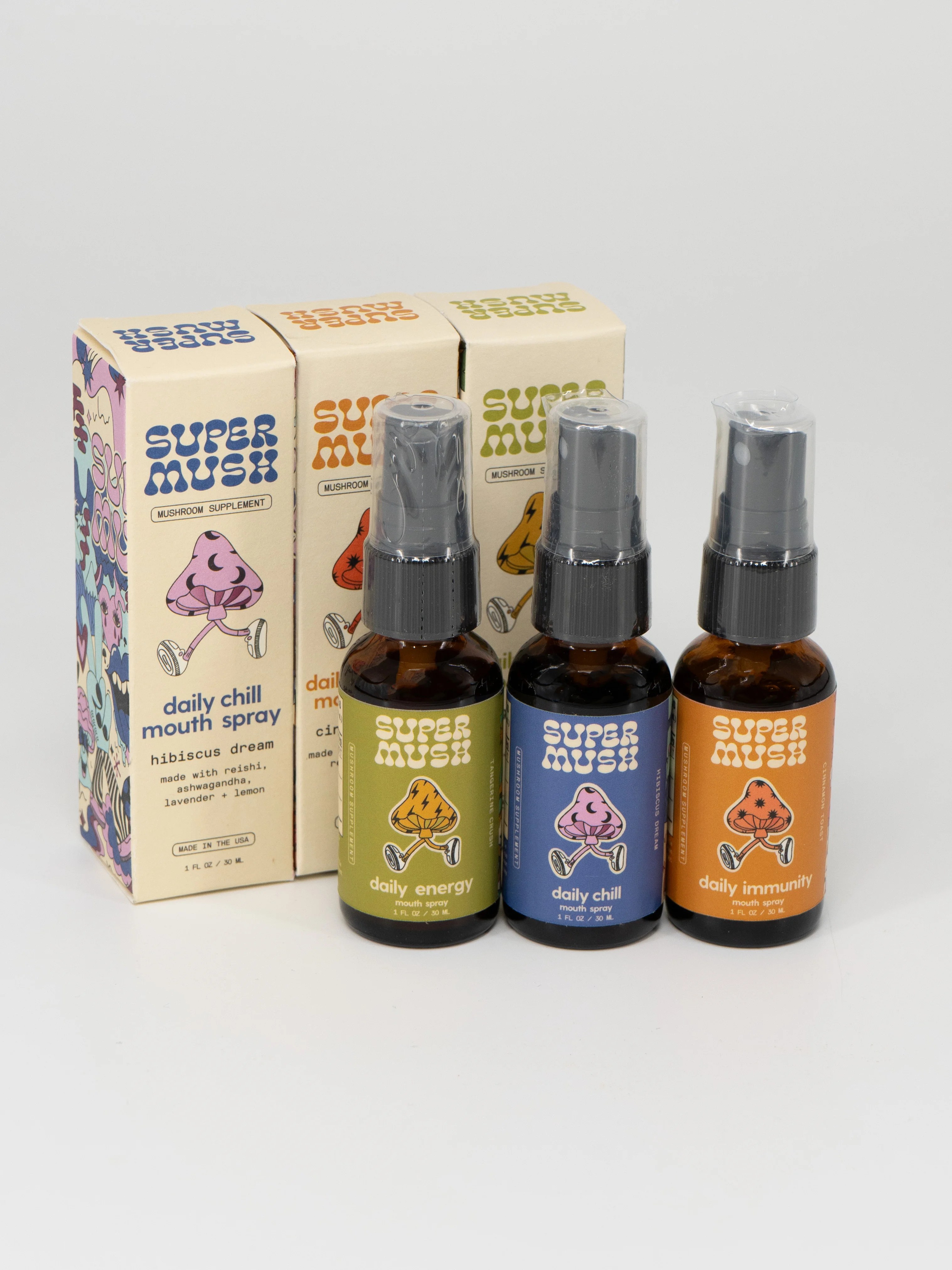 Super Mush Daily Mouth Spray 1 fl oz Strains of the Earth