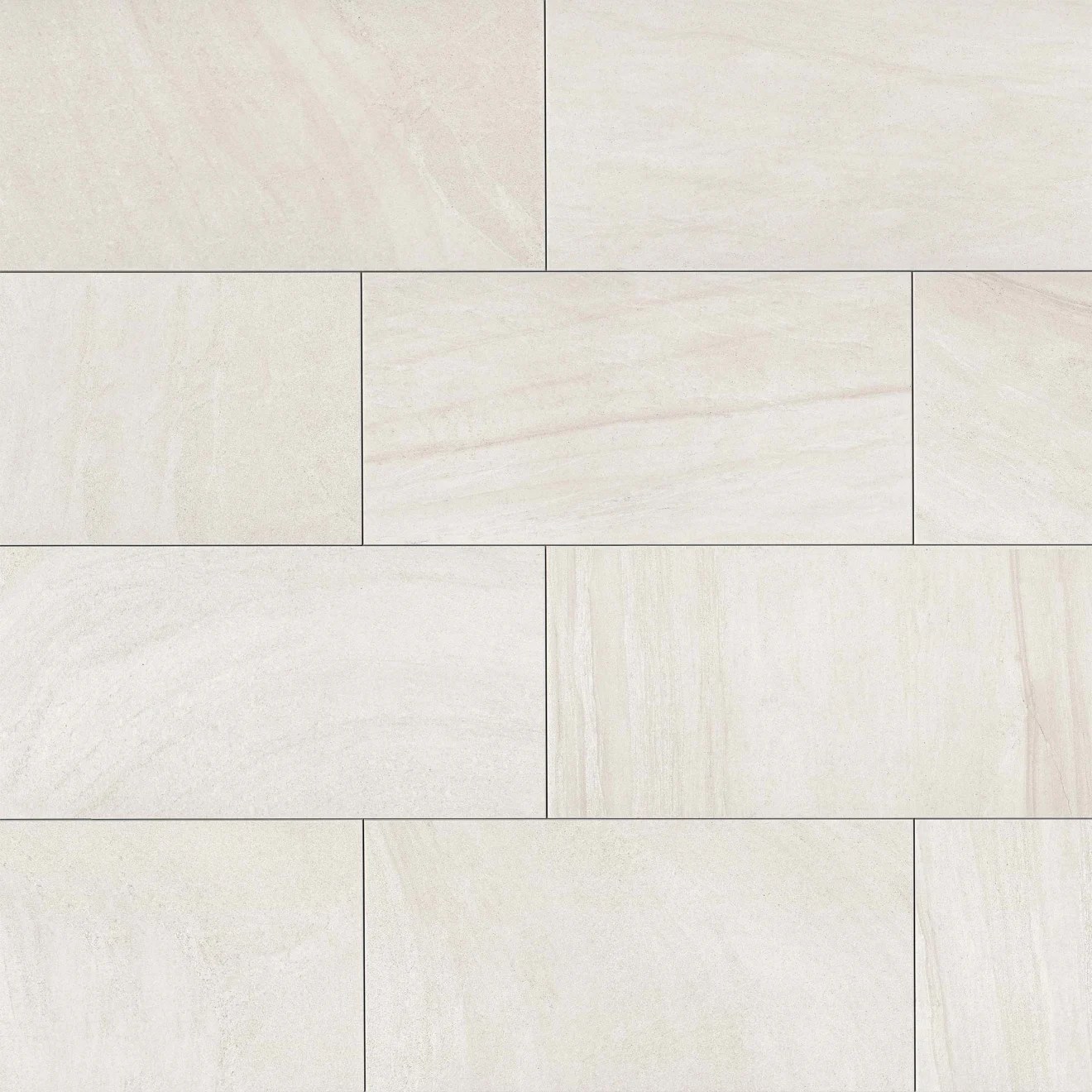 Purestone 12" x 24" Matte Natural Porcelain Tile in Bianco Bedrosians